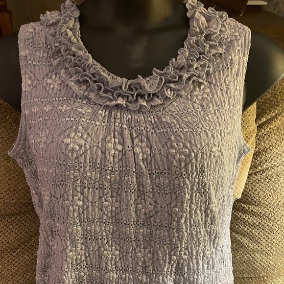 N Touch Sleeveless Tank - Gray - Size Large - Picture 1 of 7